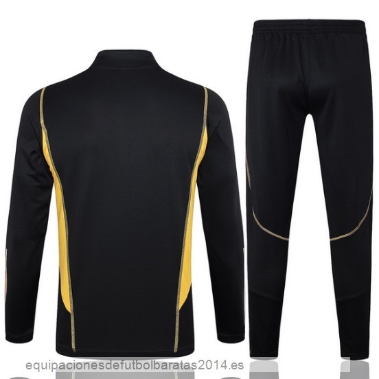 Nuevo Conjunto Completo Sudadera Entrenamiento Niños Argentina 2023 Negro II Amarillo Baratas